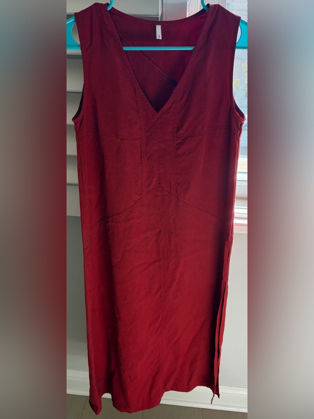 Men's Red Straight-Leg Pants